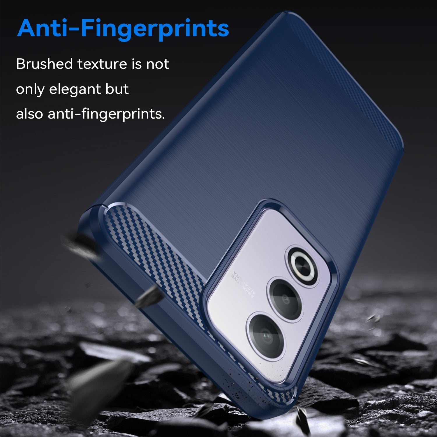 Oppo A80 5G Carbon Fibre Case [Navy]