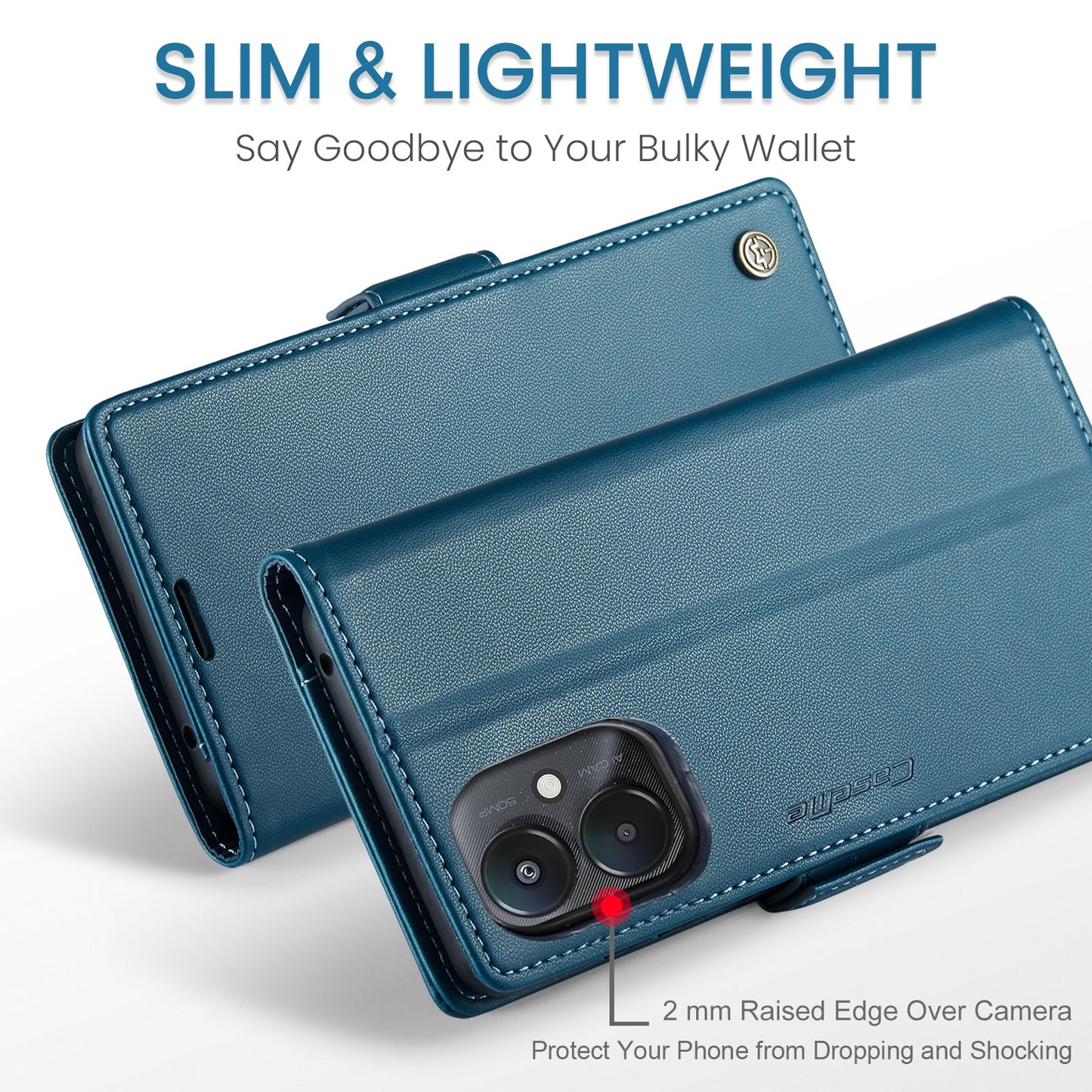 Xiaomi Poco C65 Pu Wallet Case [Navy]