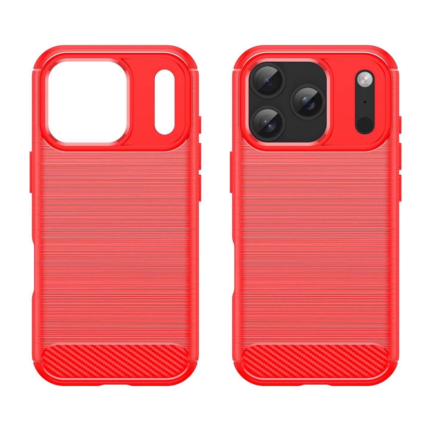 Iphone 17 Pro Carbon Fibre Case [Red]