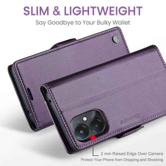 Xiaomi Poco C65 Pu Wallet Case [Purple]