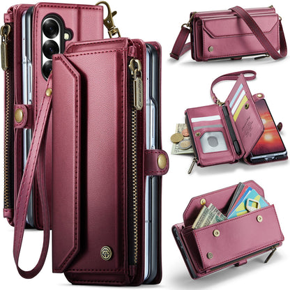 Galaxy Z Fold 7 Crossbody Wallet [Maroon]