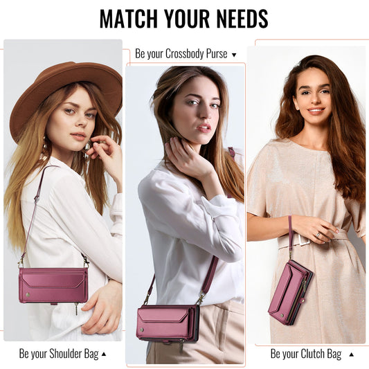 Galaxy Z Fold 7 Crossbody Wallet [Maroon]
