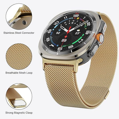 Samsung Galaxy Watch Ultra 47Mm Milanese Loop Strap [Gold]