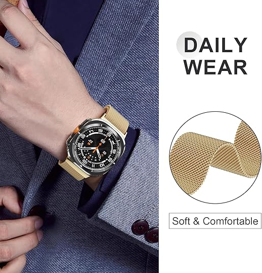 Samsung Galaxy Watch Ultra 47Mm Milanese Loop Strap [Gold]