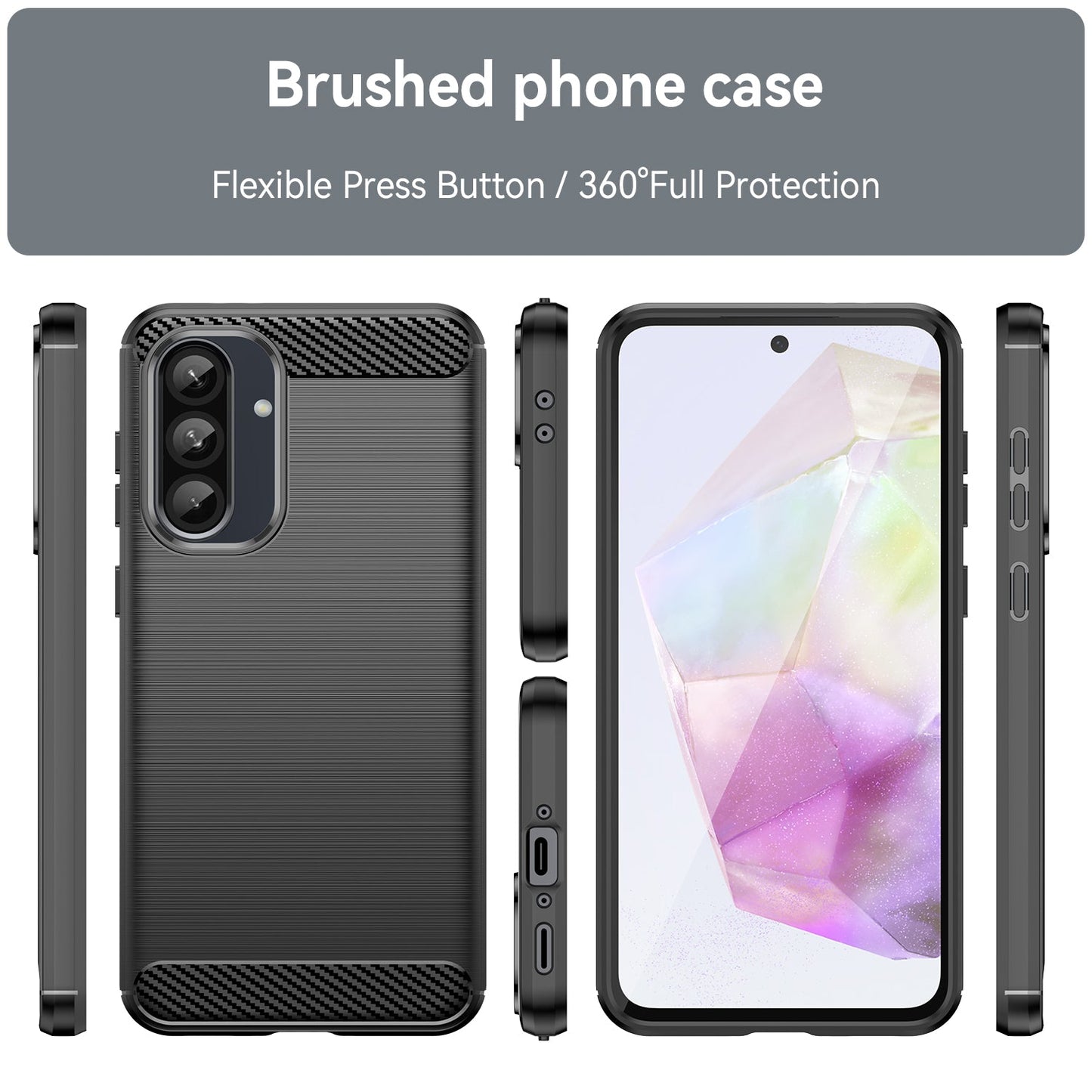 Samsung Galaxy A36 5G Carbon Fibre Case [Black]