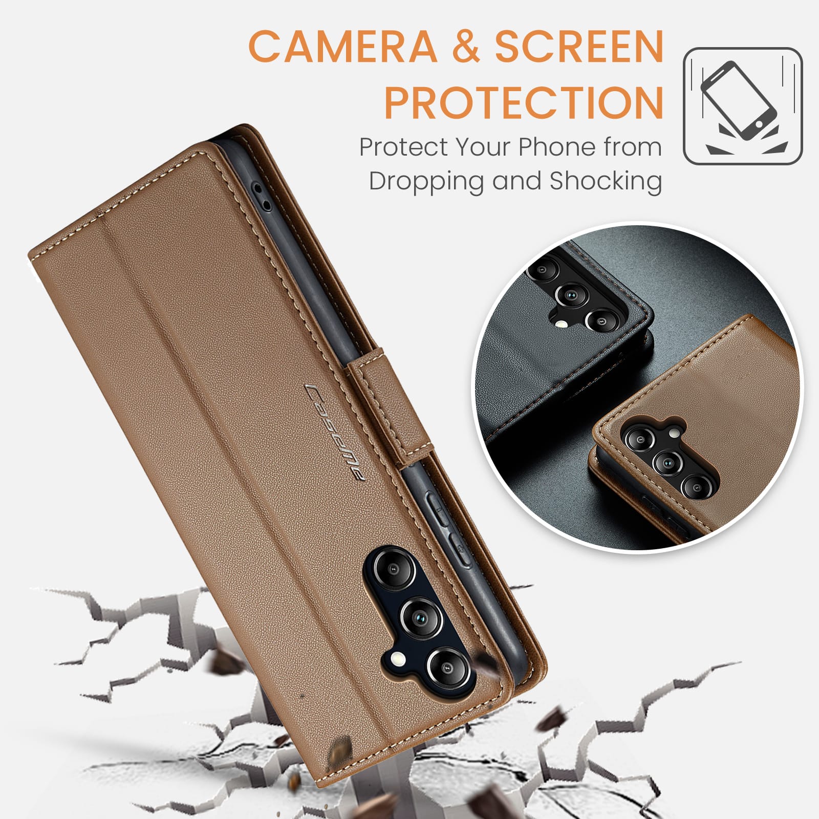 Samsung Galaxy A17 5G Pu Wallet Case [Brown]