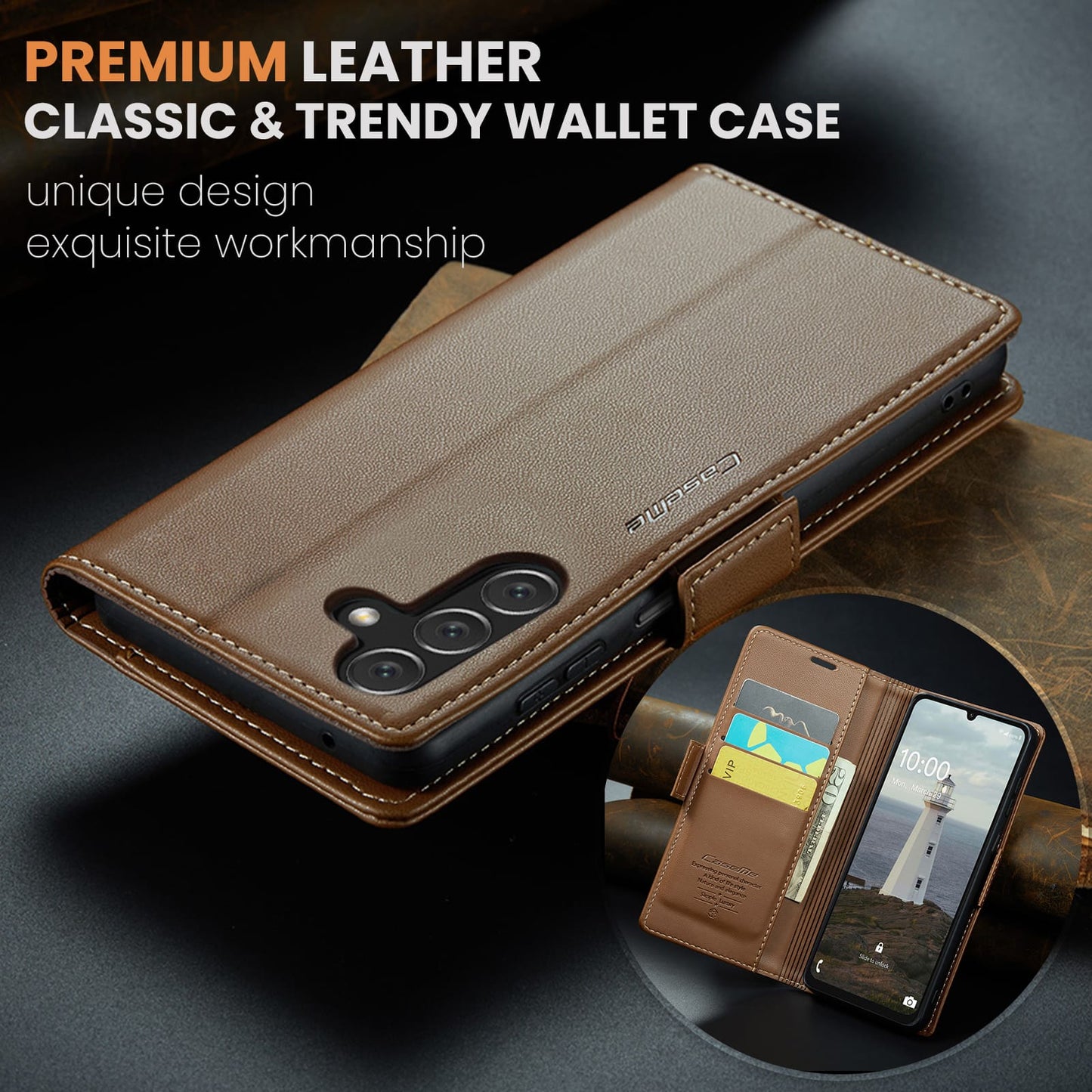 Samsung Galaxy A17 5G Pu Wallet Case [Brown]