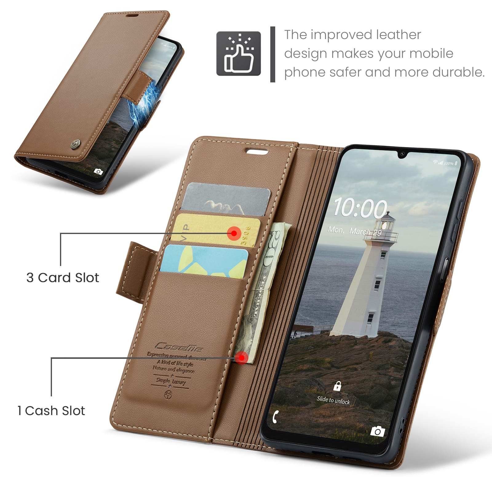 Samsung Galaxy A17 5G Pu Wallet Case [Brown]