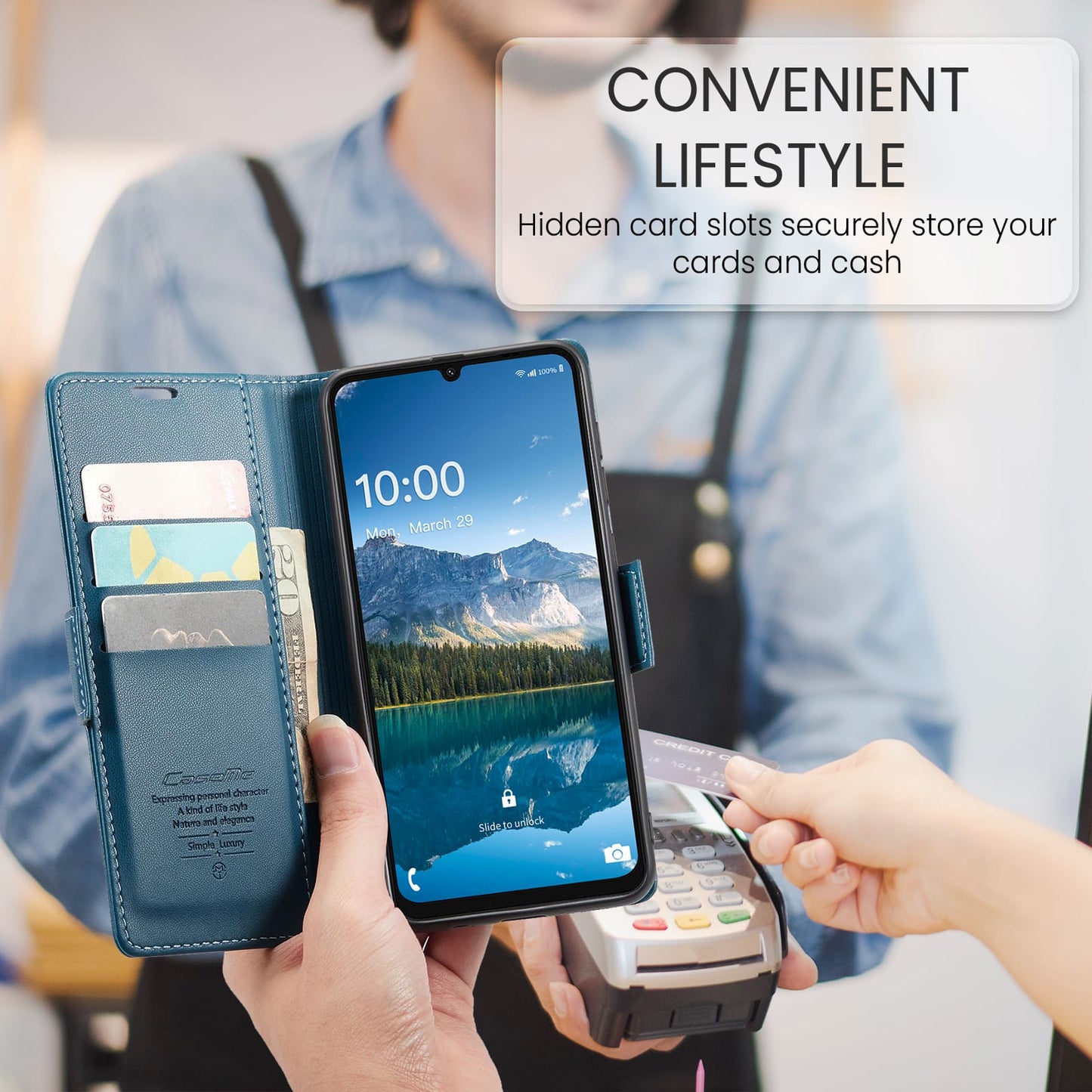 Samsung Galaxy A07 Pu Wallet Case [Navy]