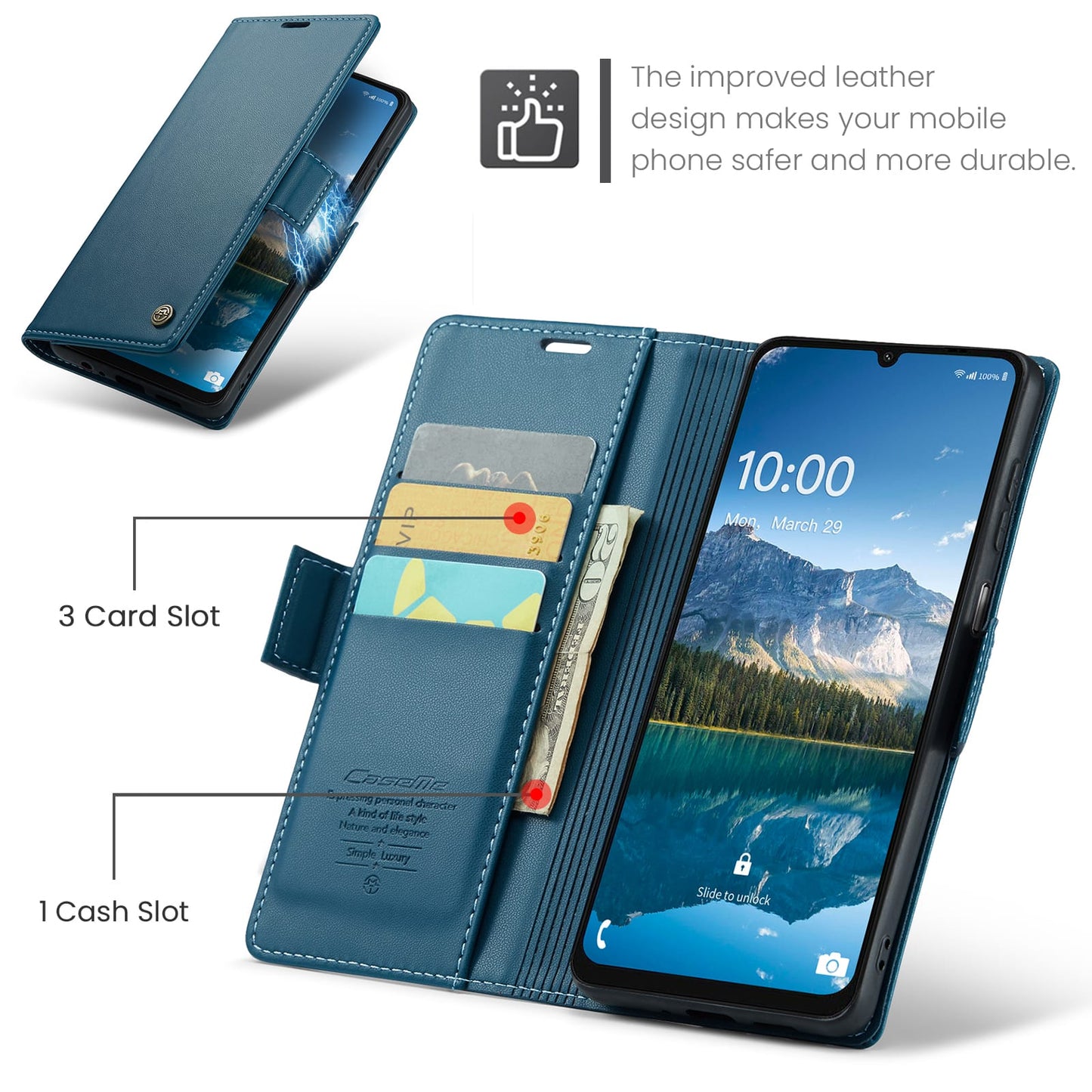 Samsung Galaxy A07 Pu Wallet Case [Navy]