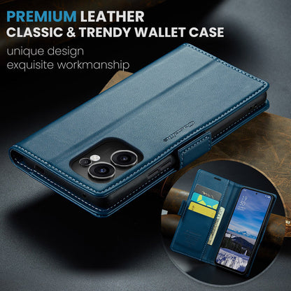 Oppo Reno 13 F 5G Pu Wallet Case [Navy]