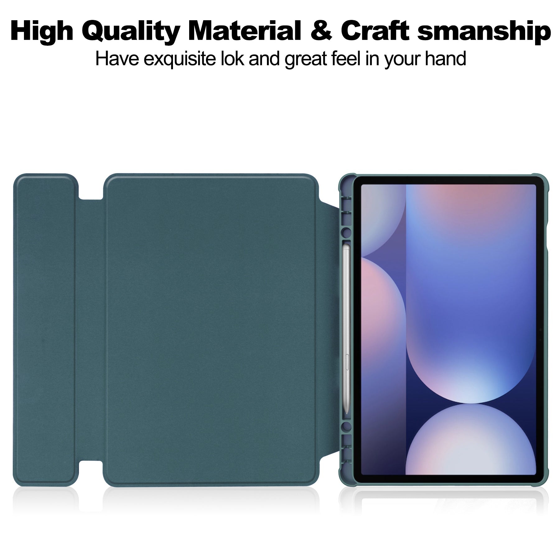 Galaxy Tab S10+ / S9+ / S9fe+ / S8+ Rotating Acrylic Case [Teal]