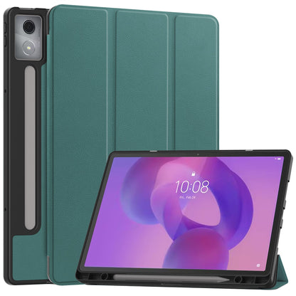 Lenovo Idea Tab Pro 12.7" Tb373 Tri-fold Pen Holder Case [Teal]