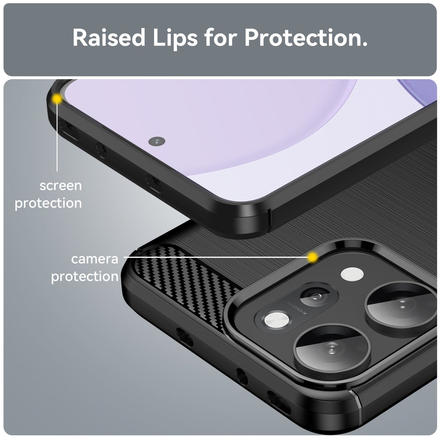 Oppo Reno 14 Pro 5g Carbon Fibre Case [Black]