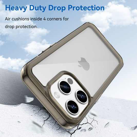 Iphone 15 Pro Soft Gel Case [Clear Grey]
