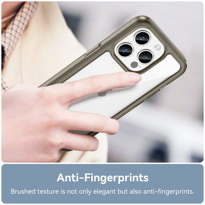 Iphone 15 Pro Soft Gel Case [Clear Grey]