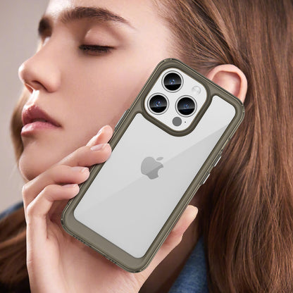 Iphone 15 Pro Soft Gel Case [Clear Grey]