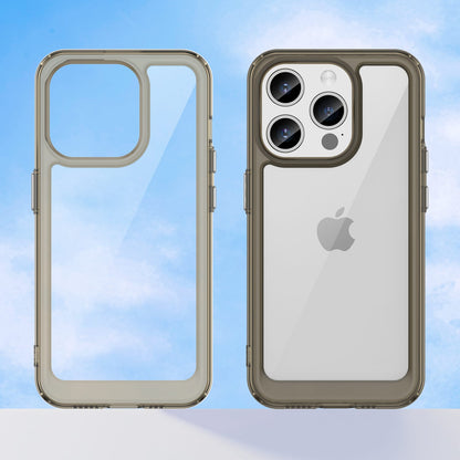 Iphone 15 Pro Soft Gel Case [Clear Grey]