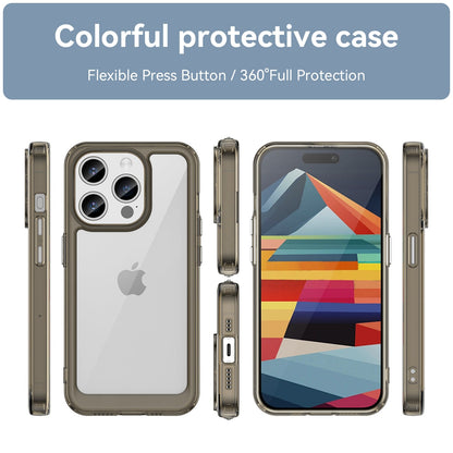 Iphone 15 Pro Soft Gel Case [Clear Grey]