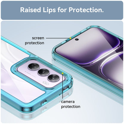 Oppo Reno 12 Pro Soft Gel Bumper Case [Clear Blue]