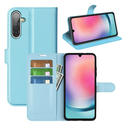 Galaxy A17 5g Pu Wallet Case [Lightblue]
