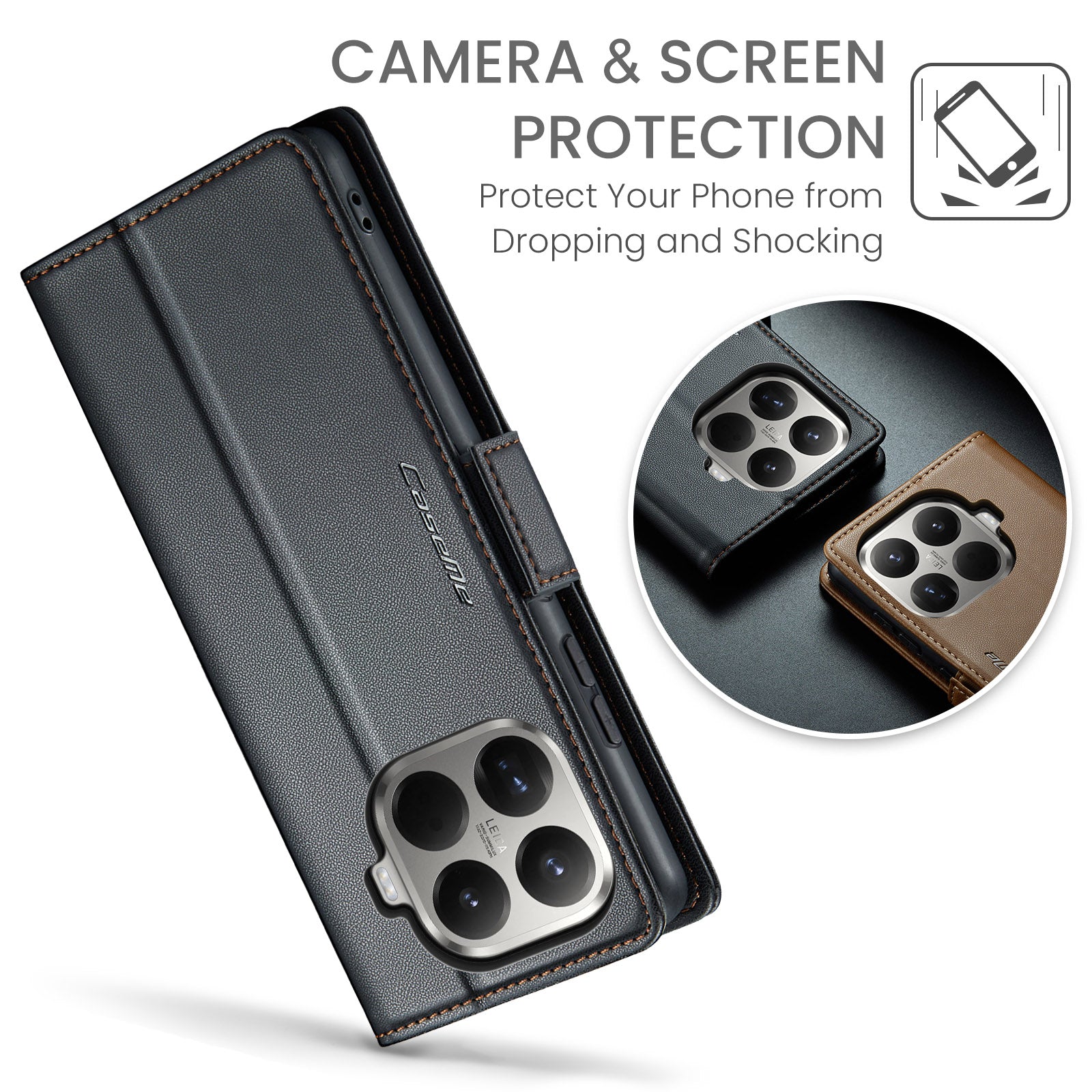 Xiaomi 15t Pro Pu Wallet Case [Black]