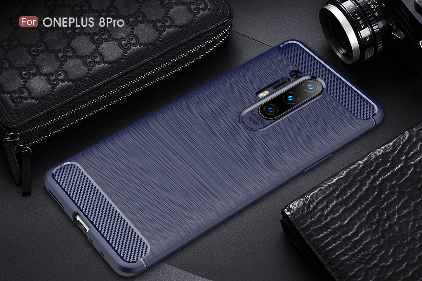 Oneplus 8 Pro Carbon Fibre Case [Navy]