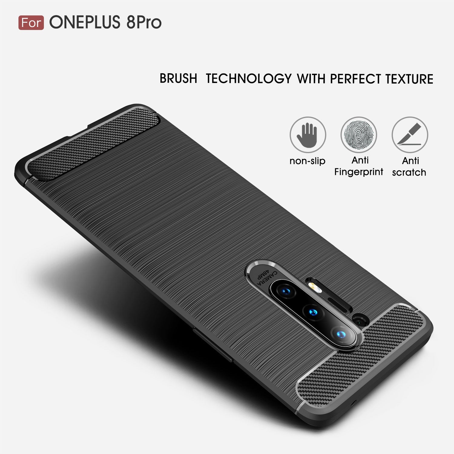 Oneplus 8 Pro Carbon Fibre Case [Navy]