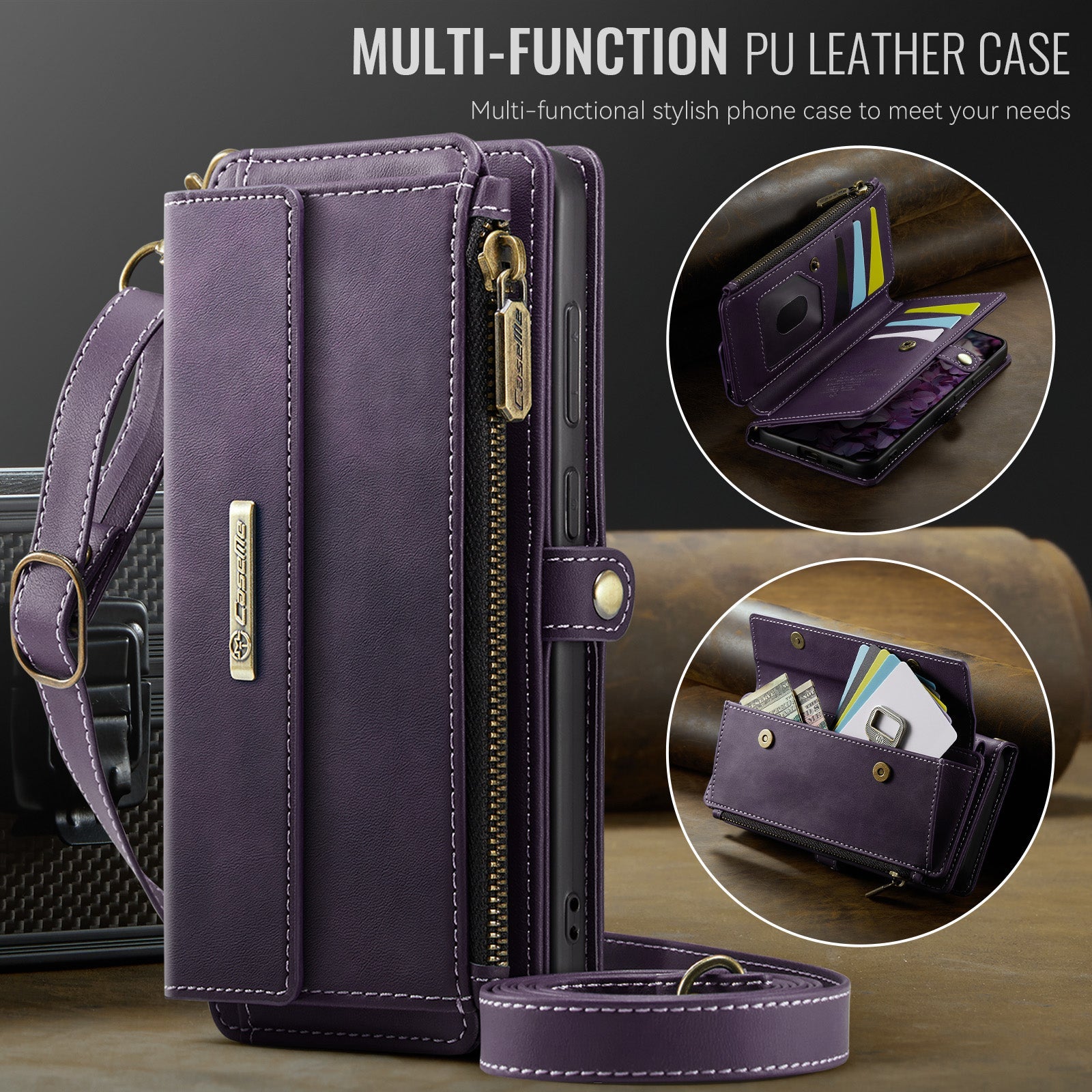 Samsung Galaxy S23 Plus Crossbody Wallet [Purple]