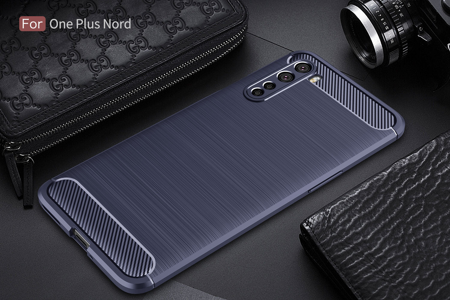 Oneplus Nord Carbon Fibre Case [Navy]