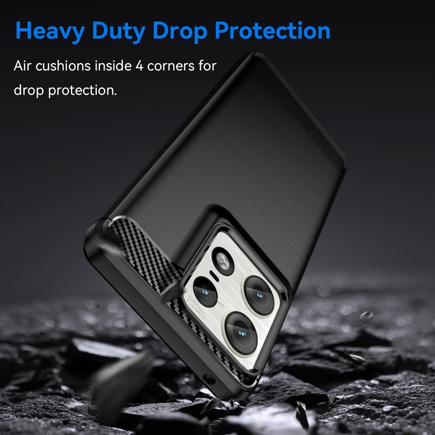 Moto Edge 50 Pro Carbon Fibre Case [Black]