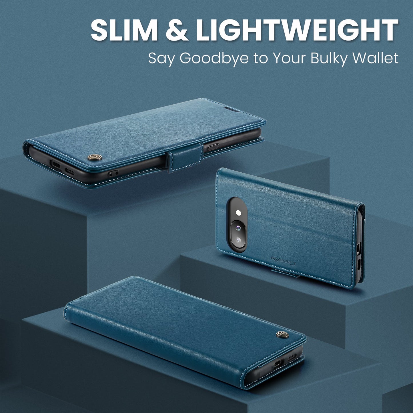 Google Pixel 9A Pu Wallet Case [Navy]