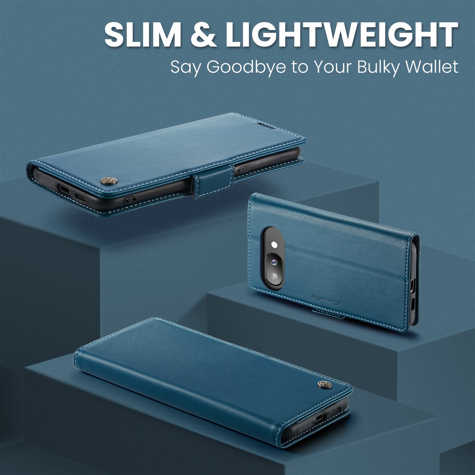Google Pixel 9A Pu Wallet Case [Navy]
