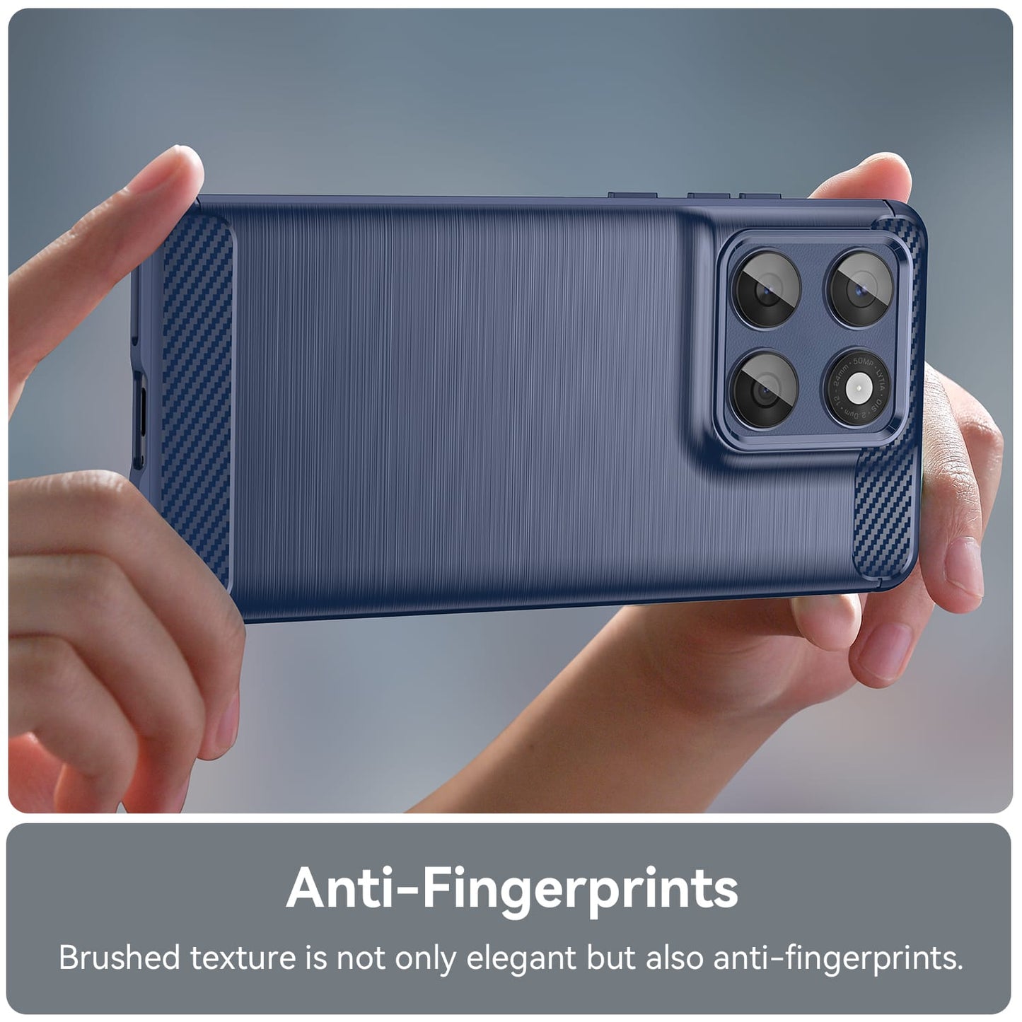 Moto Edge 60 Fusion Carbon Fibre Case [Navy]