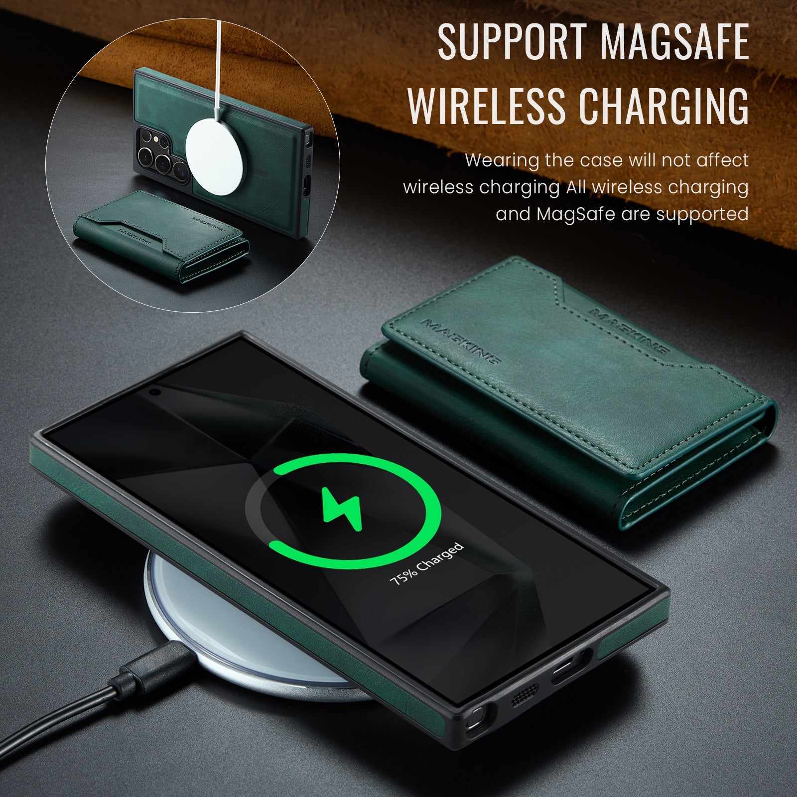 Galaxy S26 Ultra Magsafe Wallet [Green]