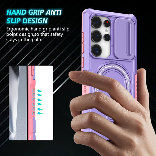 Galaxy S25 Ultra Magsafe Sliding Cover Case [Purple]