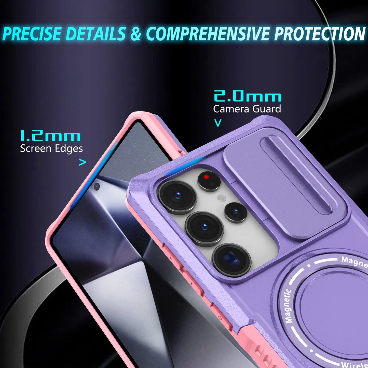 Galaxy S25 Ultra Magsafe Sliding Cover Case [Purple]