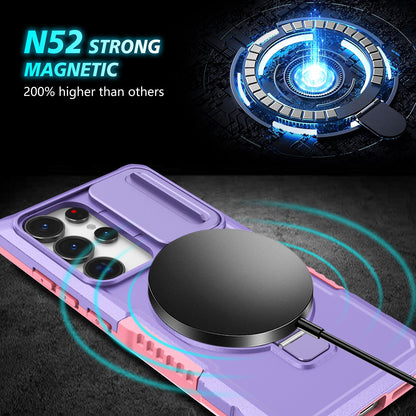 Galaxy S25 Ultra Magsafe Sliding Cover Case [Purple]