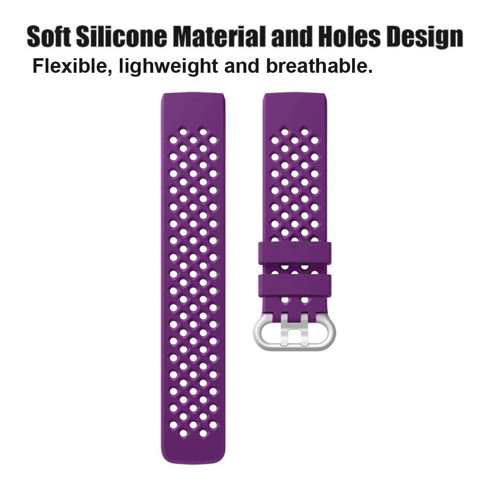 Fitbit Charge 3 Silicone Strap [Purple]