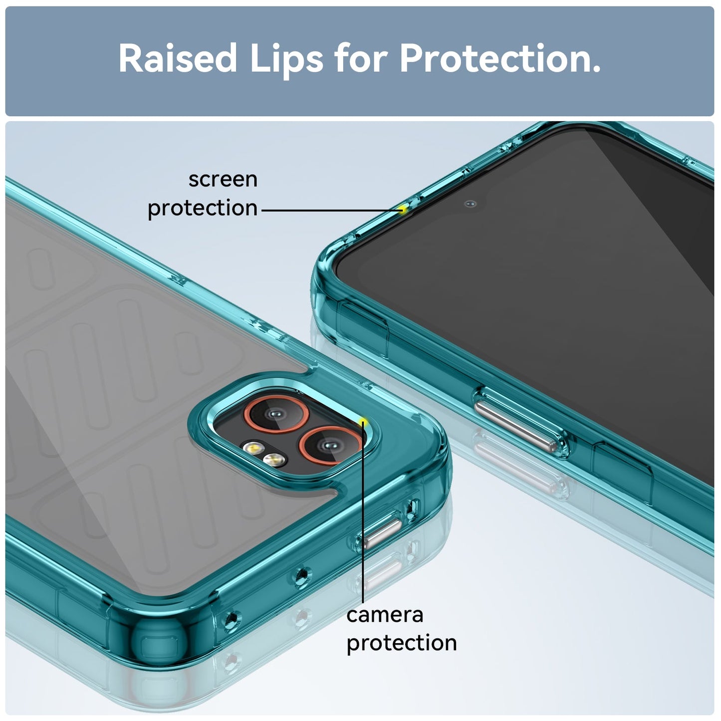 Galaxy Xcover 7 Pro Soft Gel Case [Clear Blue]