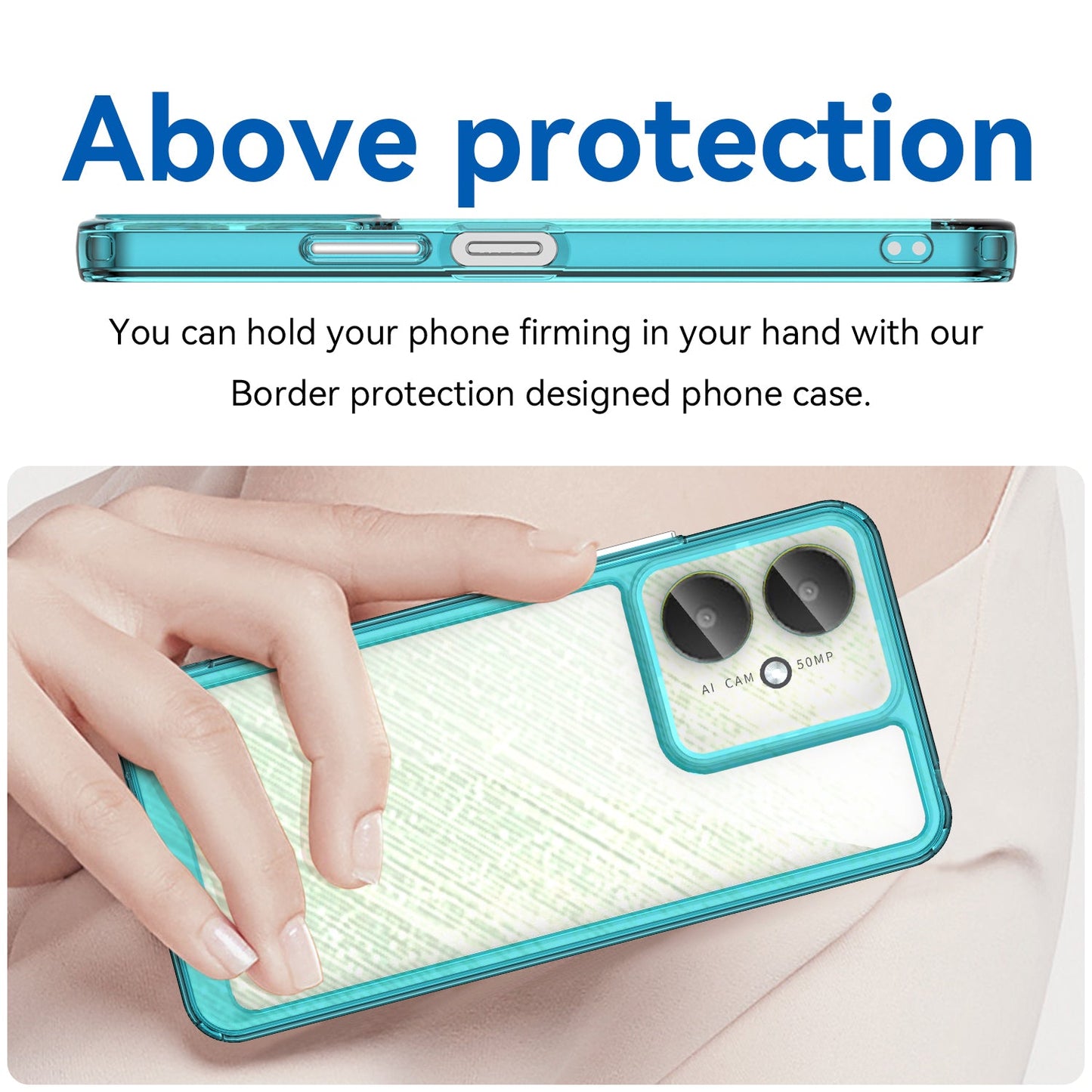 Xiaomi Poco C65 Soft Gel Case [Clear Blue]
