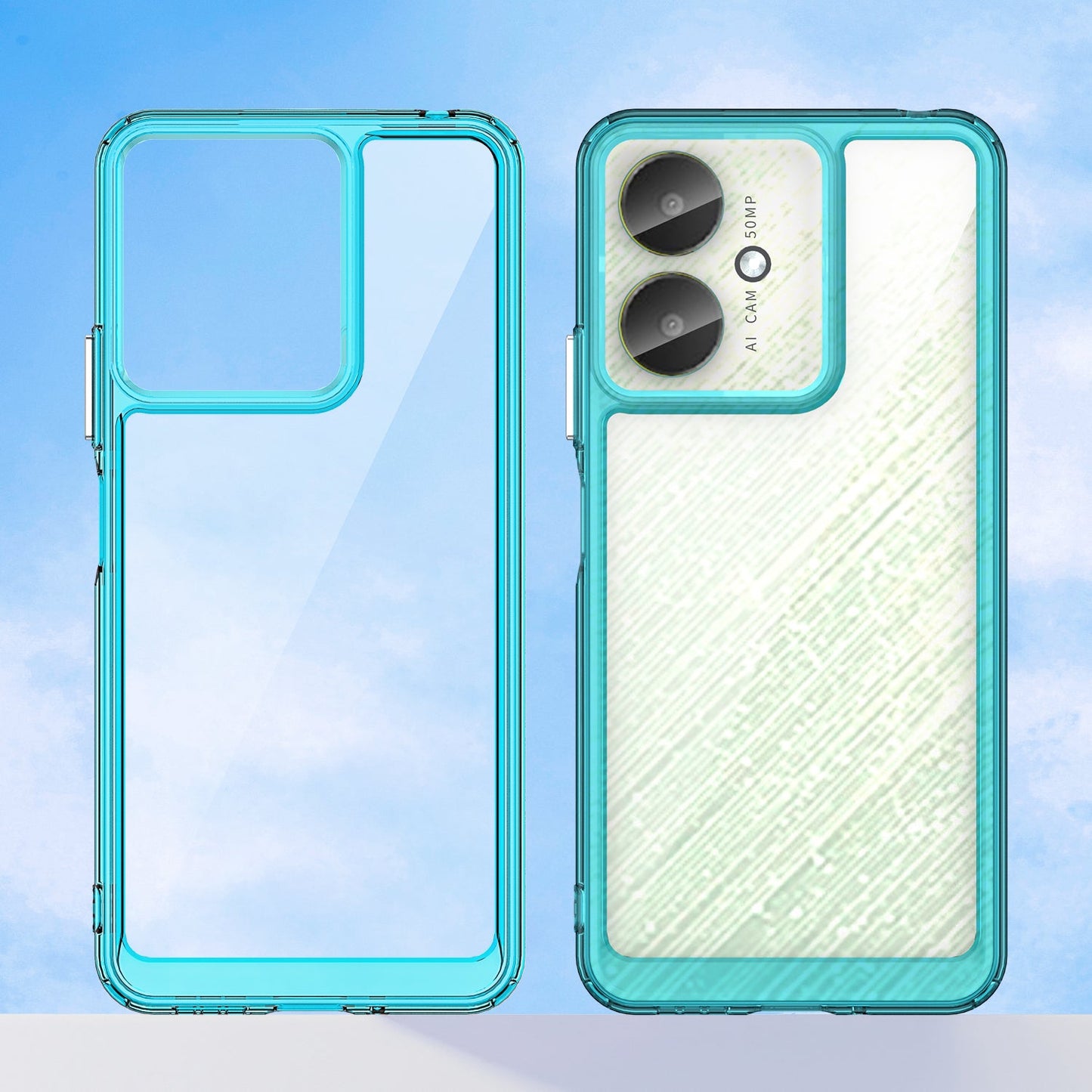 Xiaomi Poco C65 Soft Gel Case [Clear Blue]