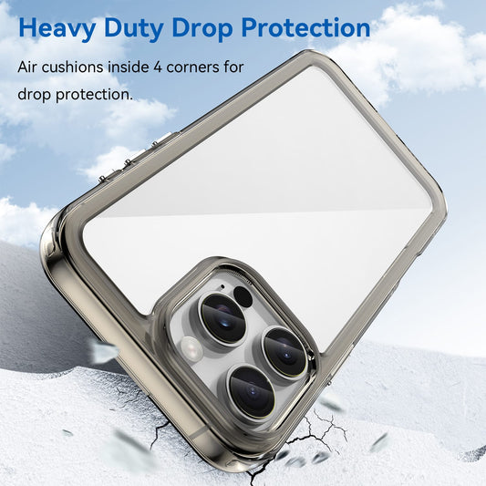 Iphone 16 Pro Max Soft Gel Case [Clear Grey]