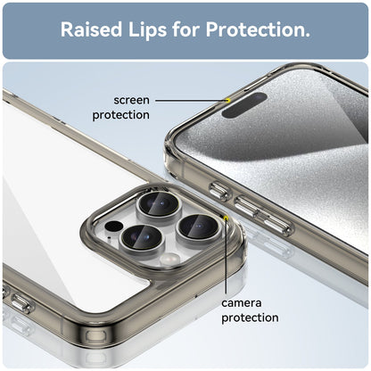 Iphone 16 Pro Max Soft Gel Case [Clear Grey]