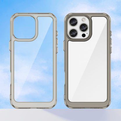 Iphone 16 Pro Max Soft Gel Case [Clear Grey]