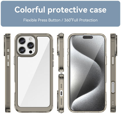 Iphone 16 Pro Max Soft Gel Case [Clear Grey]