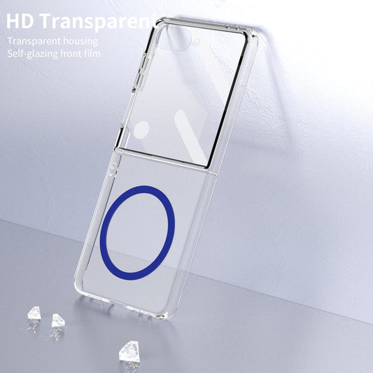 Galaxy Z Flip 7 Clear Magsafe Case [Blue]
