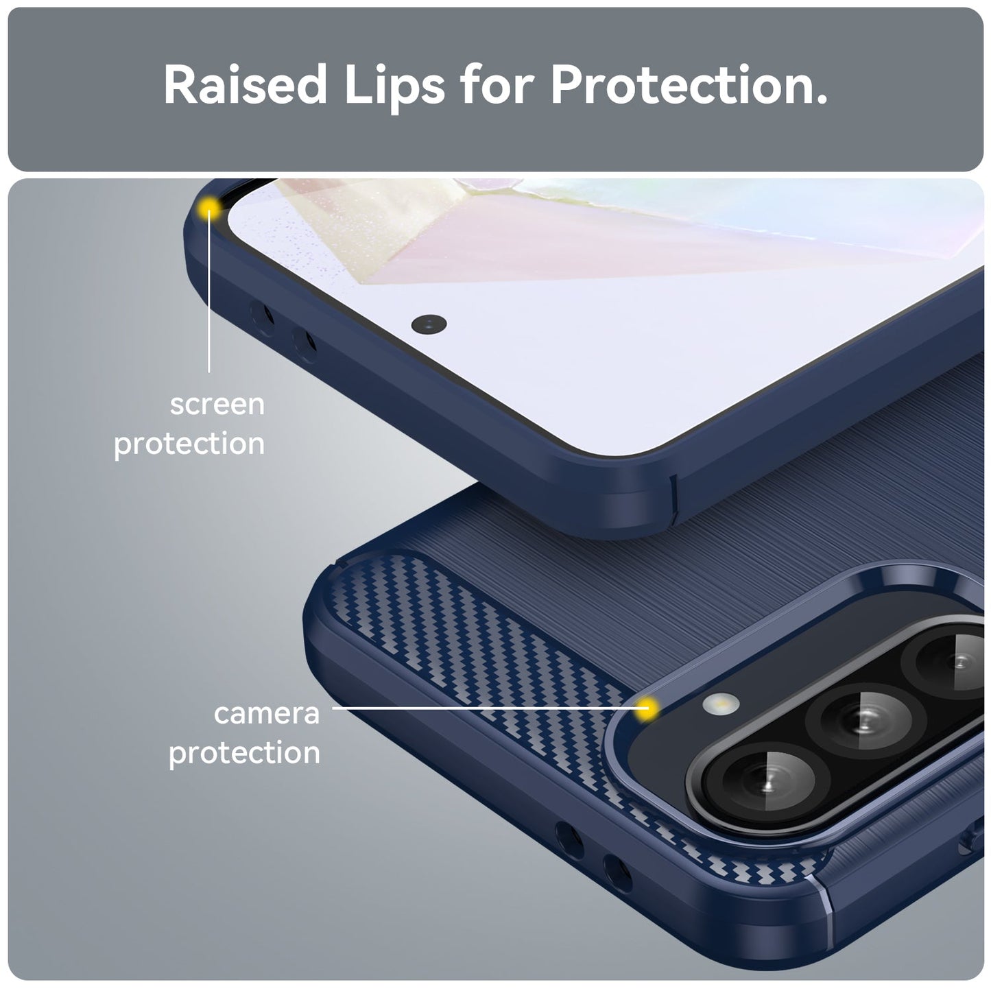 Samsung Galaxy A36 5G Carbon Fibre Case [Navy]