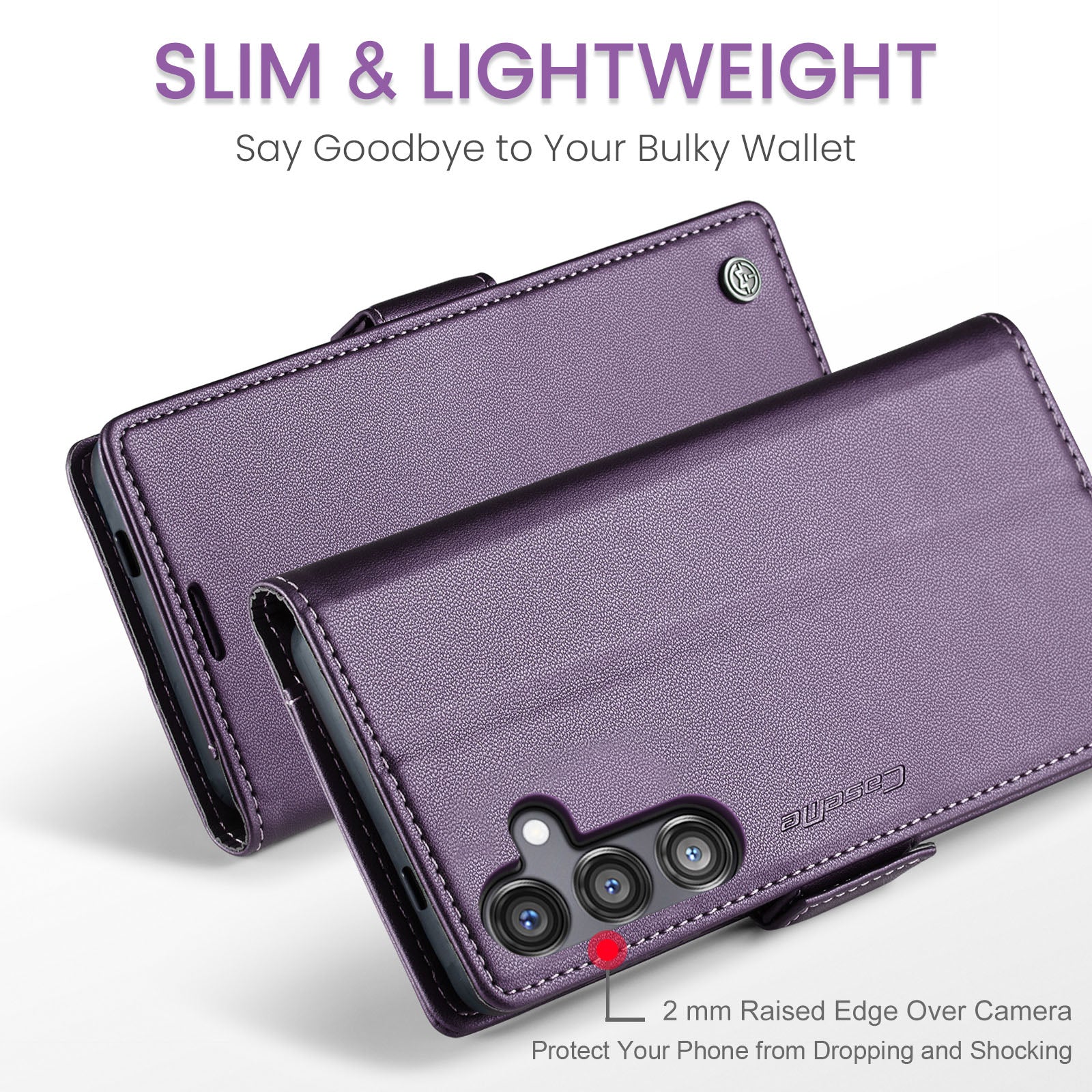 Samsung Galaxy S25Fe Pu Wallet Case [Purple]