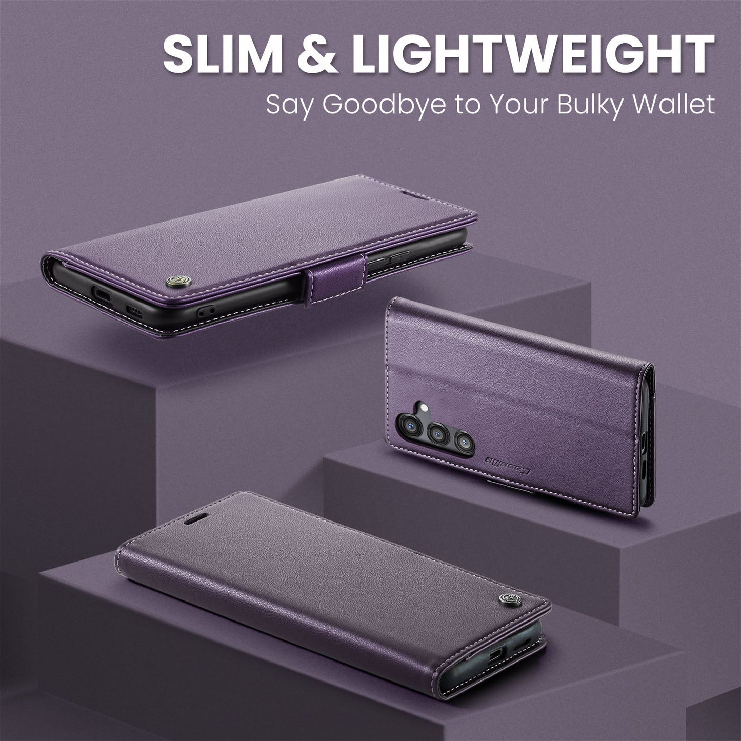 Samsung Galaxy S25Fe Pu Wallet Case [Purple]